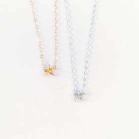 4:14 Star Esther dainty necklace
