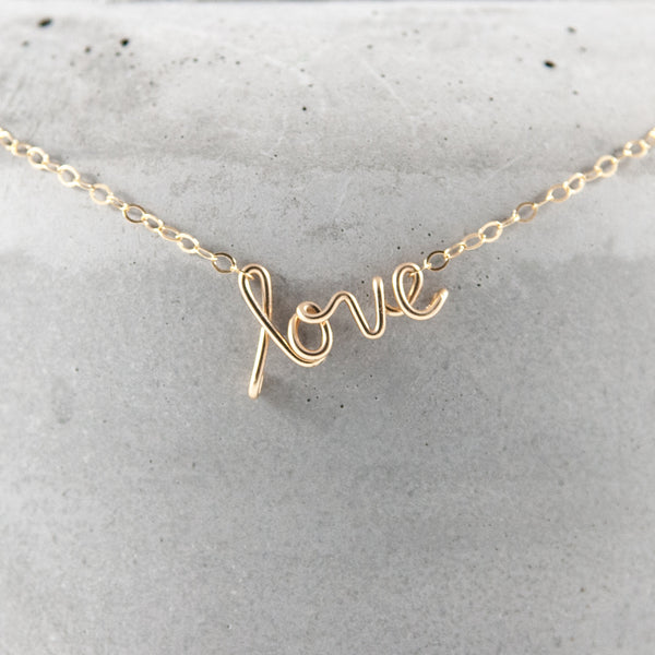 speak it WORD necklace - 14k gold filled