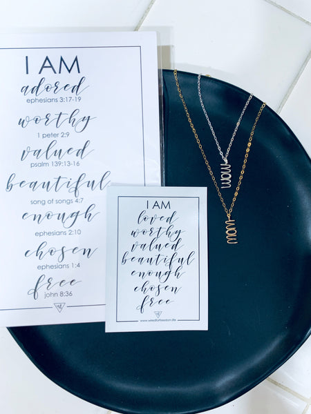 M.O.M. - W.O.W. necklace