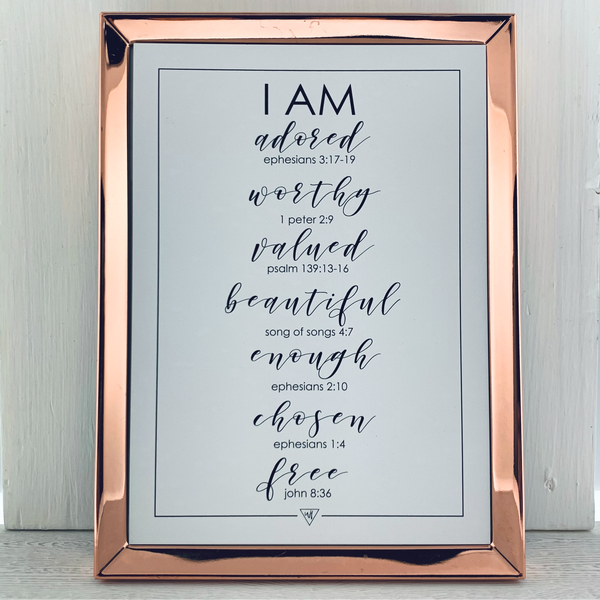 I AM reminder Print 5x7