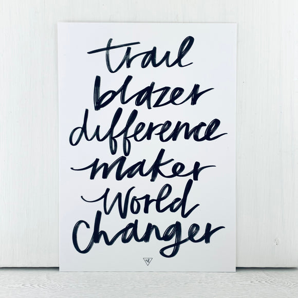 TRAILBLAZER Print 5x7
