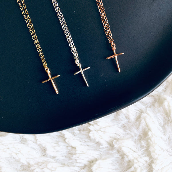 Wire Cross necklace