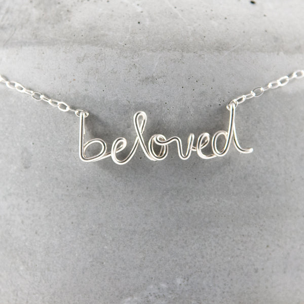 speak it WORD necklace - sterling silver