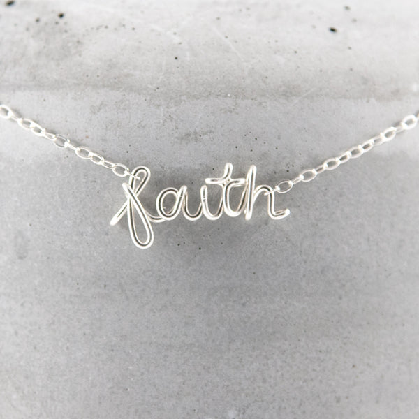 speak it WORD necklace - sterling silver