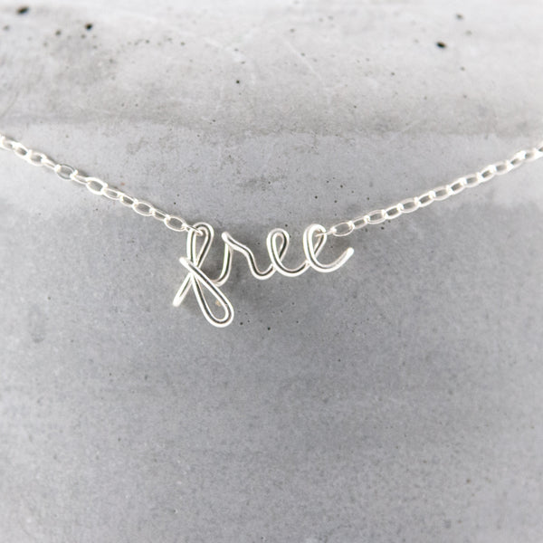 speak it WORD necklace - sterling silver