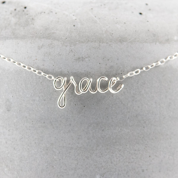 speak it WORD necklace - sterling silver