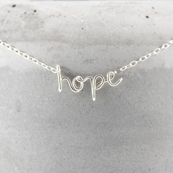 speak it WORD necklace - sterling silver