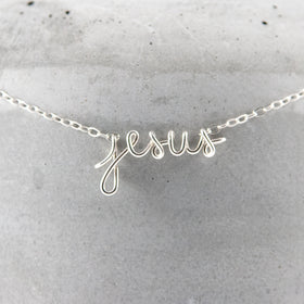 speak it WORD necklace - sterling silver