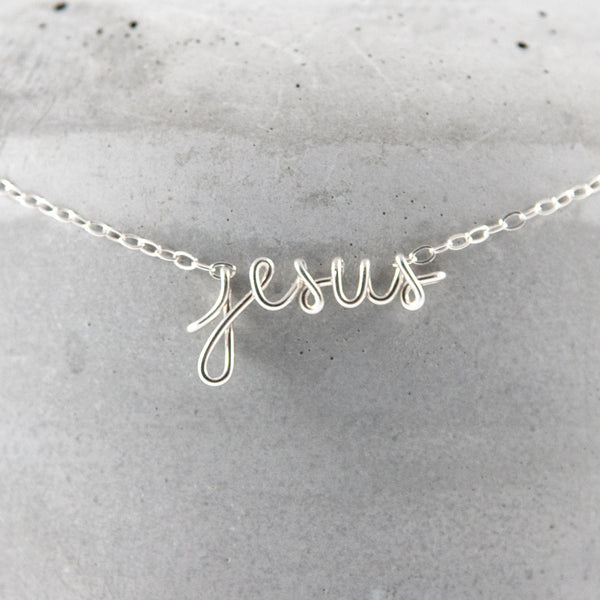 speak it WORD necklace - sterling silver