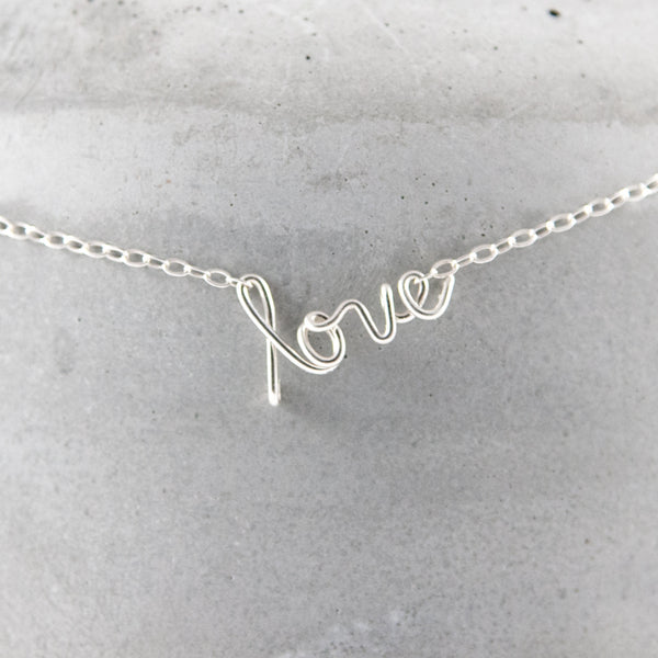 speak it WORD necklace - sterling silver